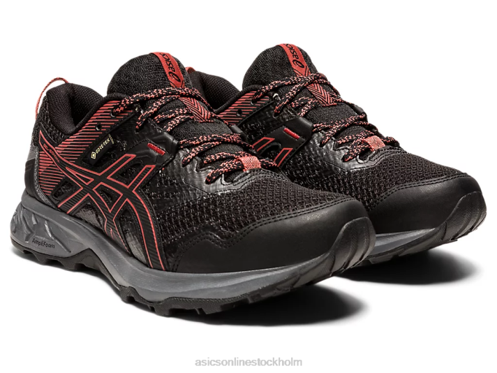 Asics gel-sonom 5 g-tx kvinnor D6D04007 svart/torkad ros