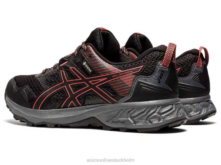 Asics gel-sonom 5 g-tx kvinnor D6D04007 svart/torkad ros
