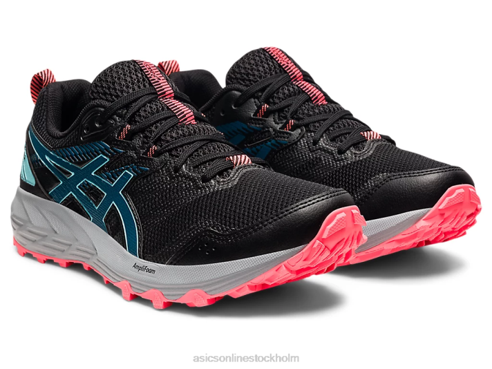 Asics gel-sonom 6 kvinnor D6D03748 svart/djuphavskricka