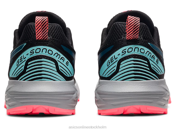 Asics gel-sonom 6 kvinnor D6D03748 svart/djuphavskricka