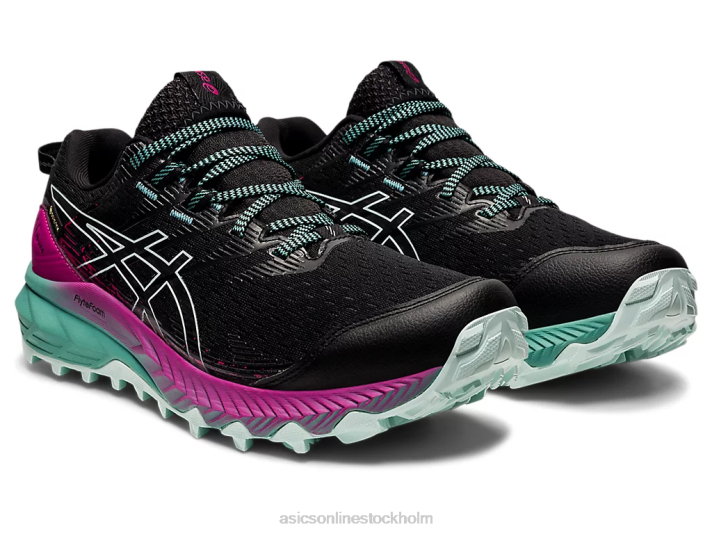 Asics gel-trabuco 10 gtx kvinnor D6D03114 svart/lugnande hav