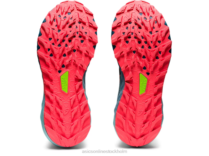 Asics gel-trabuco 9 kvinnor D6D03888 svart/flammande korall