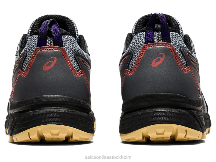 Asics gel-venture 8 bred kvinnor D6D03938 bärare grått/rött tegel