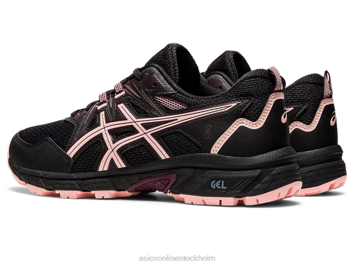 Asics gel-venture 8 kvinnor D6D02873 svart/frostad ros