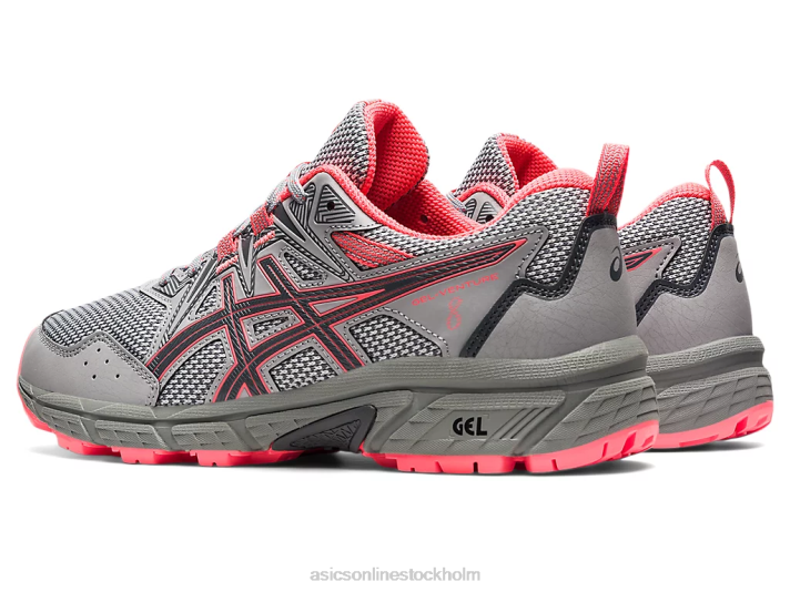 Asics gel-venture 8 kvinnor D6D03611 piemontegrå/flammande korall