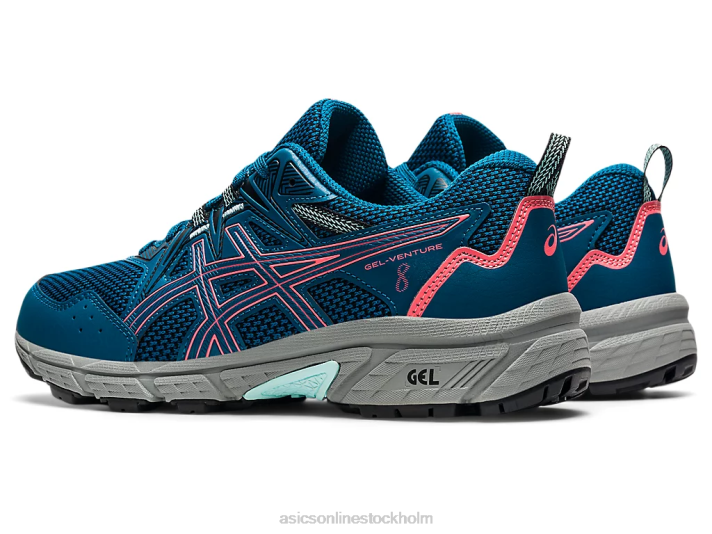 Asics gel-venture 8 kvinnor D6D03612 djuphavskricka/flammande korall