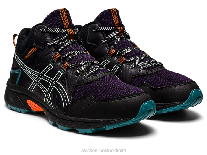 Asics gel-venture 8 mt kvinnor D6D02898 svart/mjuk himmel