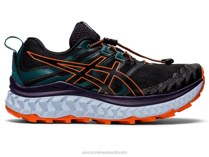 Asics trabuco max kvinnor D6D02882 svart/nova orange