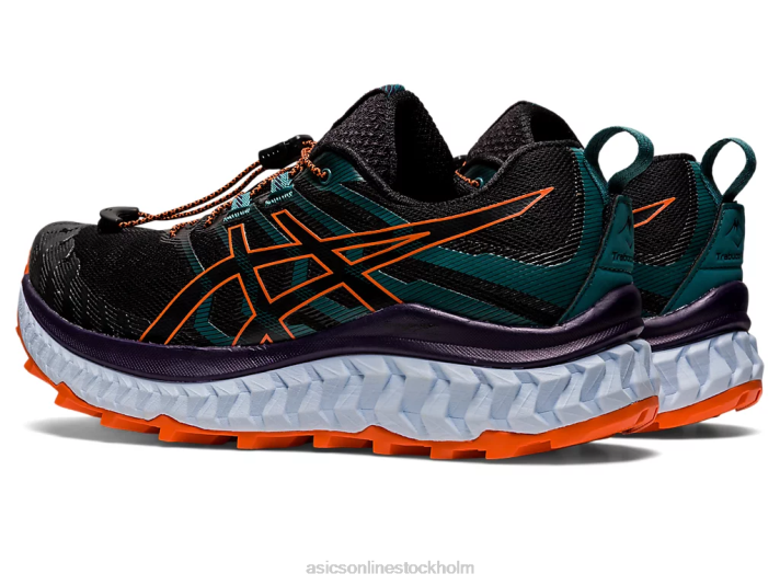 Asics trabuco max kvinnor D6D02882 svart/nova orange
