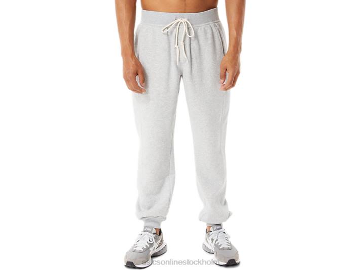 Asics m söndag sana fleece jogger män D6D0883 ljusgrå ljung