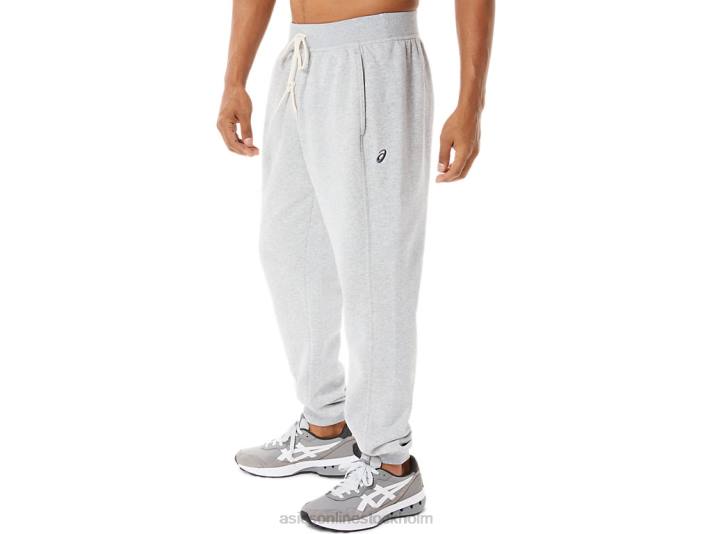 Asics m söndag sana fleece jogger män D6D0883 ljusgrå ljung