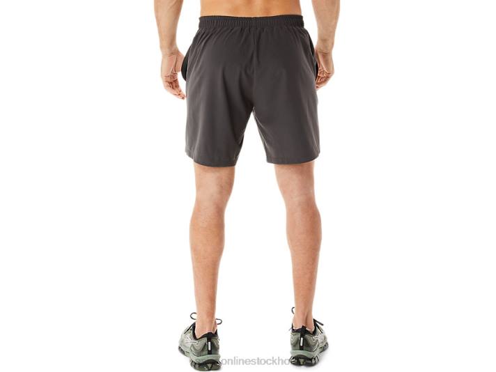 Asics 7 i vävd kort män D6D0953 obsidian grå