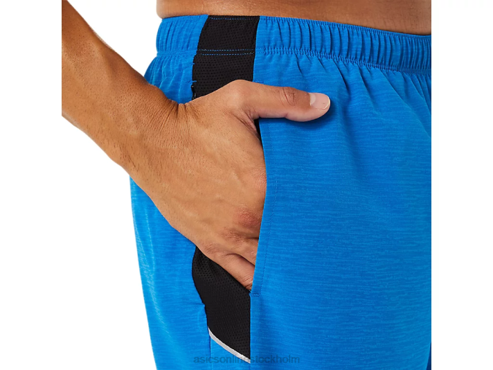 Asics 7in pr lyte kort män D6D01809 elektrisk blå spacedye