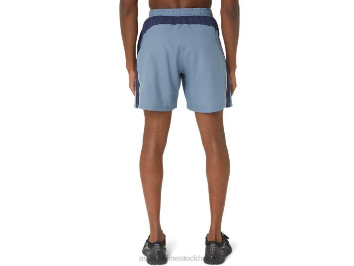 Asics 7in pr lyte short 2.0 män D6D034 stålblå nagashi tech