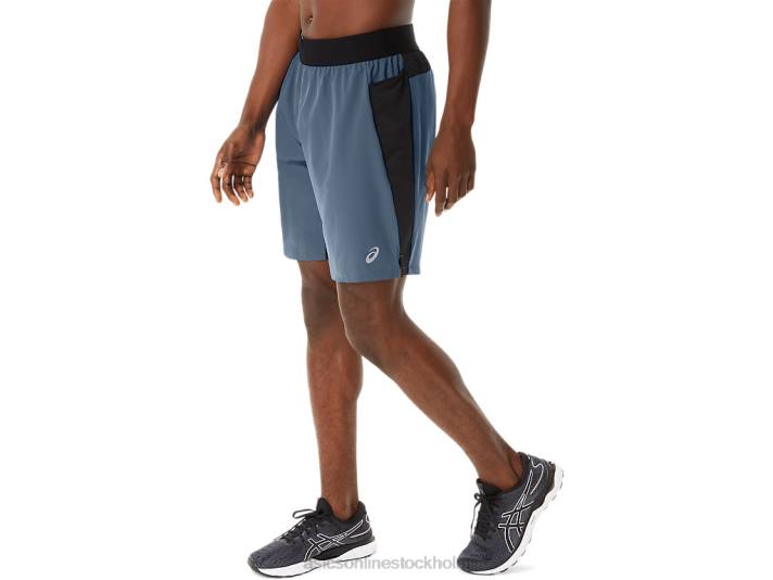 Asics 9-tums mixer kort män D6D0192 stålblå