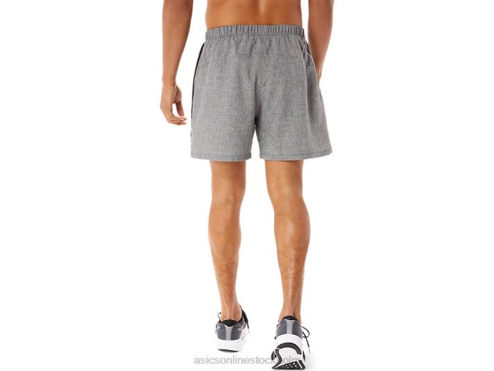 Asics färdigt set 5 kort och gott män D6D0974 mörkgrå ljung/svart