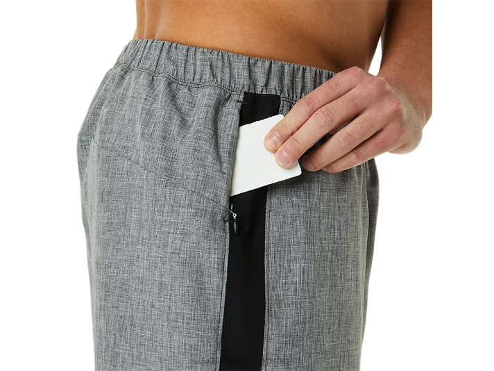 Asics färdigt set 7 i korthet män D6D0918 mörkgrå ljung/svart