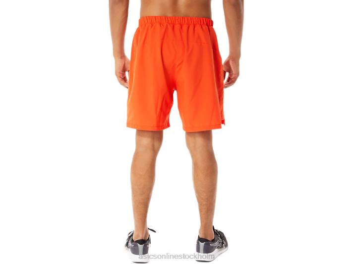 Asics färdigt set 7 i korthet män D6D0938 körsbärstomat