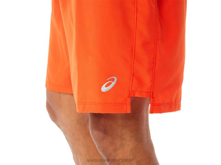 Asics färdigt set 7 i korthet män D6D0938 körsbärstomat