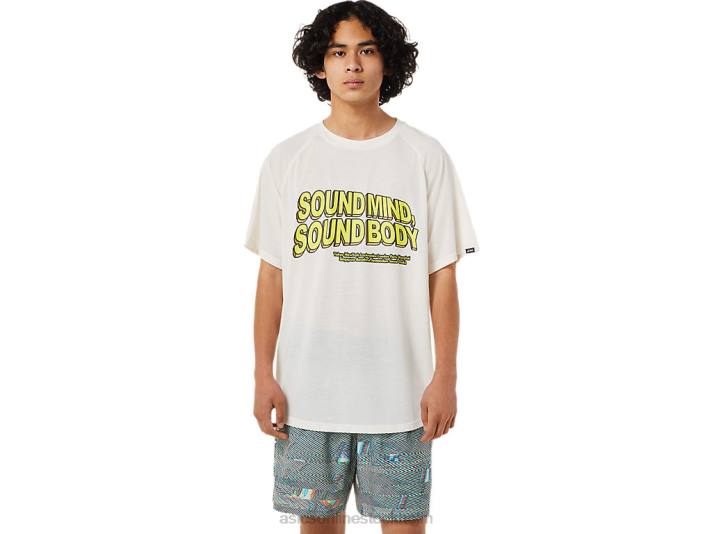 Asics ficka kortärmad topp män D6D01405 grädde