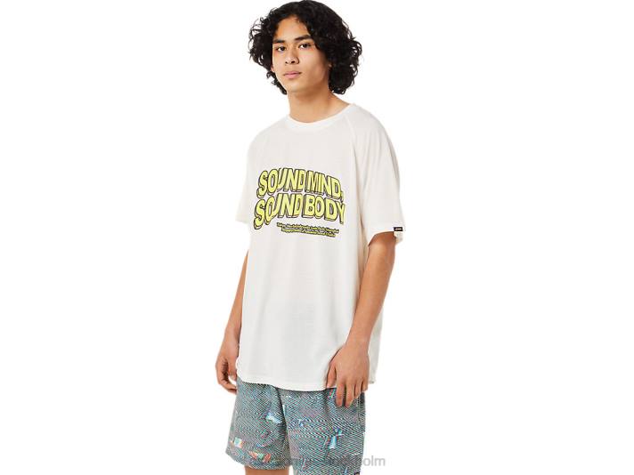 Asics ficka kortärmad topp män D6D01405 grädde