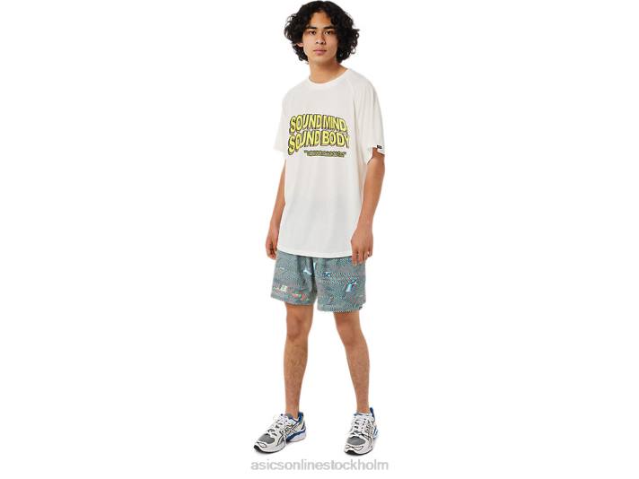 Asics ficka kortärmad topp män D6D01405 grädde