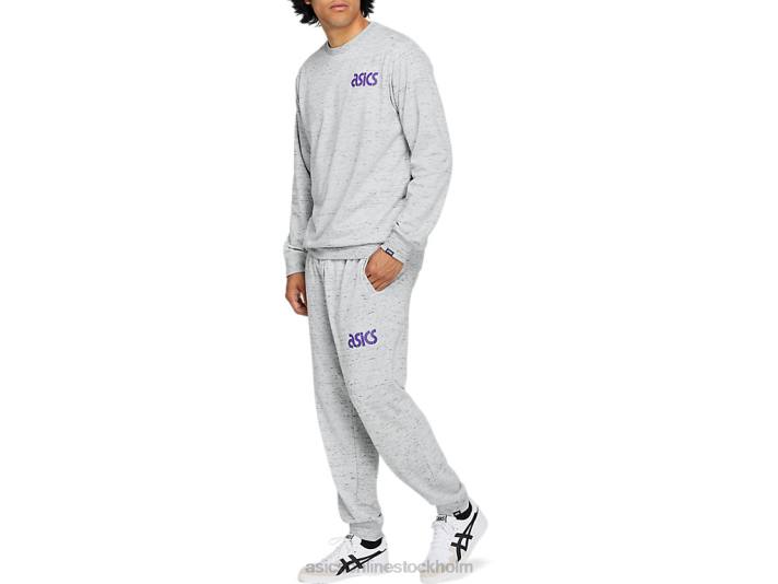 Asics ft hos gpx besättning män D6D0325 piemonte grå ljung