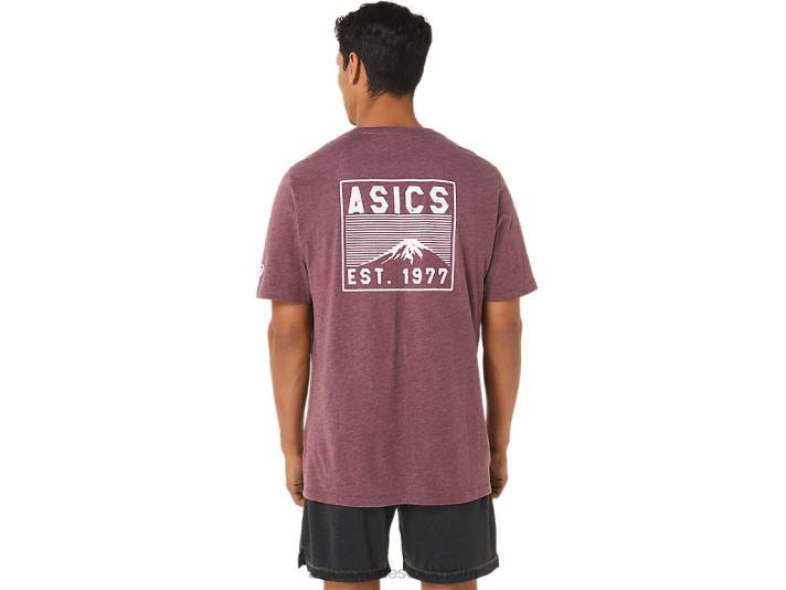 Asics fuji 1977-tröja män D6D01265 djup kärrljung