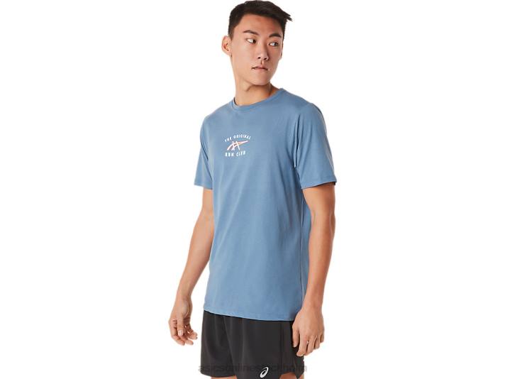 Asics kortärmad klubbt-shirt män D6D01700 storm blå