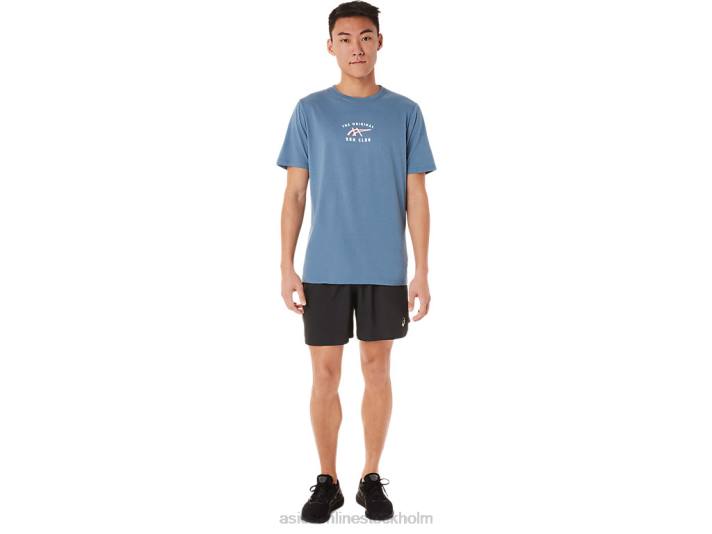 Asics kortärmad klubbt-shirt män D6D01700 storm blå