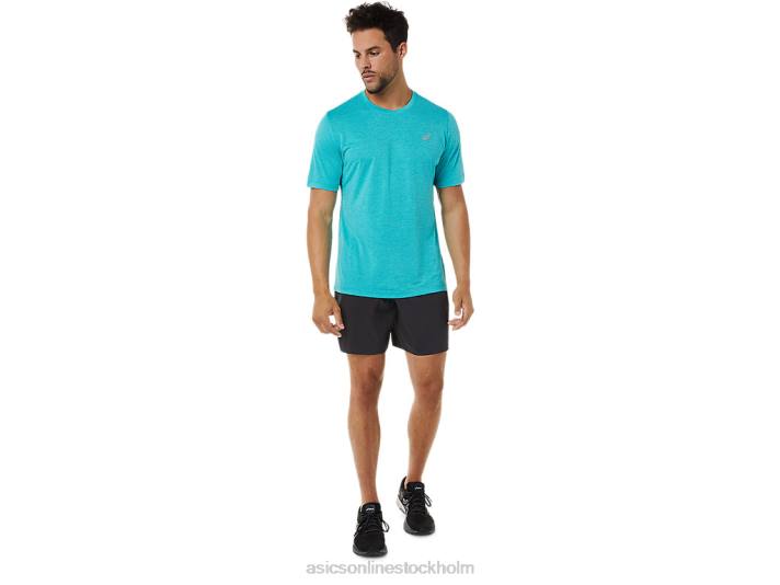Asics kortärmad prestandatopp män D6D0892 techno cyan