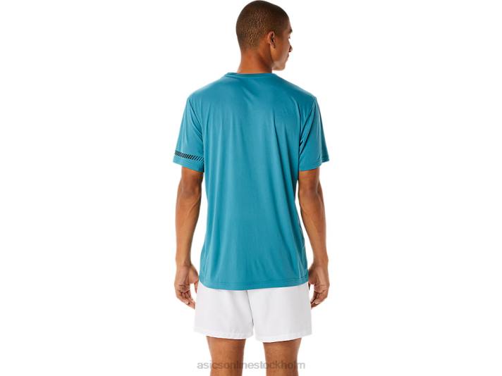 Asics kortärmad t-shirt män D6D01138 dimmig tall