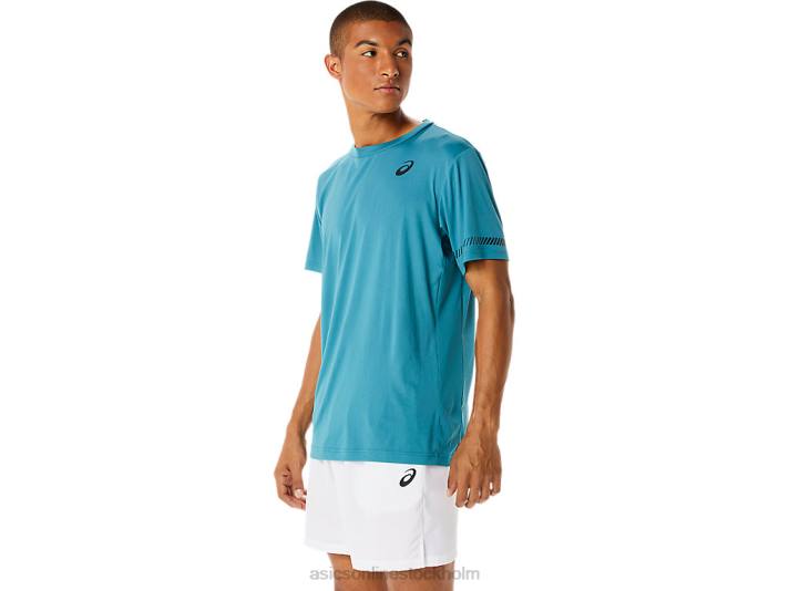 Asics kortärmad t-shirt män D6D01138 dimmig tall