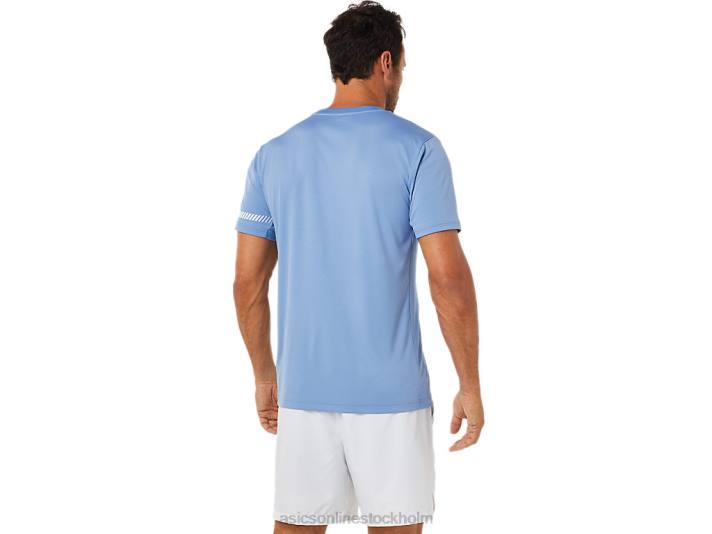 Asics kortärmad t-shirt män D6D01513 blå harmoni