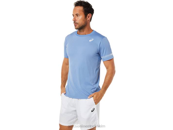 Asics kortärmad t-shirt män D6D01513 blå harmoni
