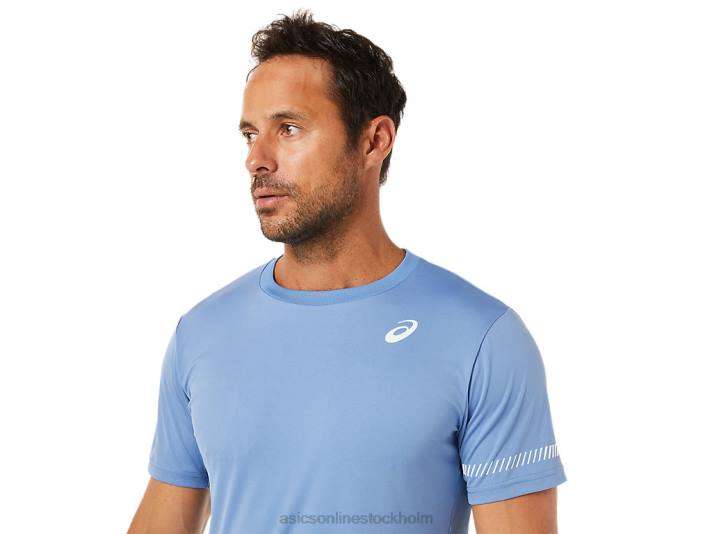 Asics kortärmad t-shirt män D6D01513 blå harmoni
