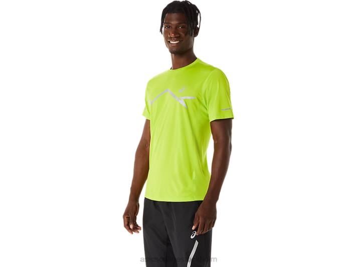 Asics lite-show kortärmad topp män D6D0218 limeskal