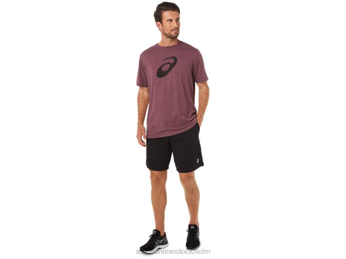 Asics målarpensel kortärmad t-shirt män D6D02078 djup kärrljung