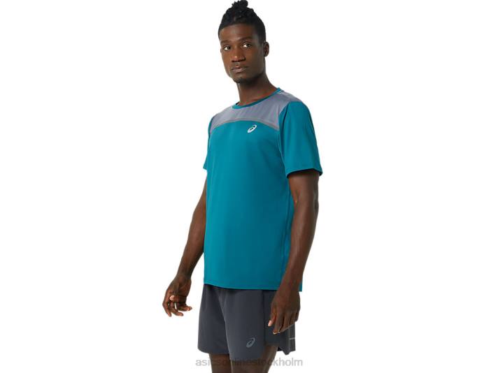 Asics pr lyte kortärmad män D6D01019 sammetsfuru/metropol