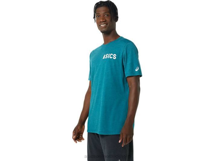 Asics ränder soluppgång t-shirt män D6D0831 sammets tallljung