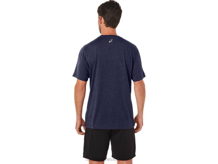 Asics randig kortärmad t-shirt män D6D023 ärftljung