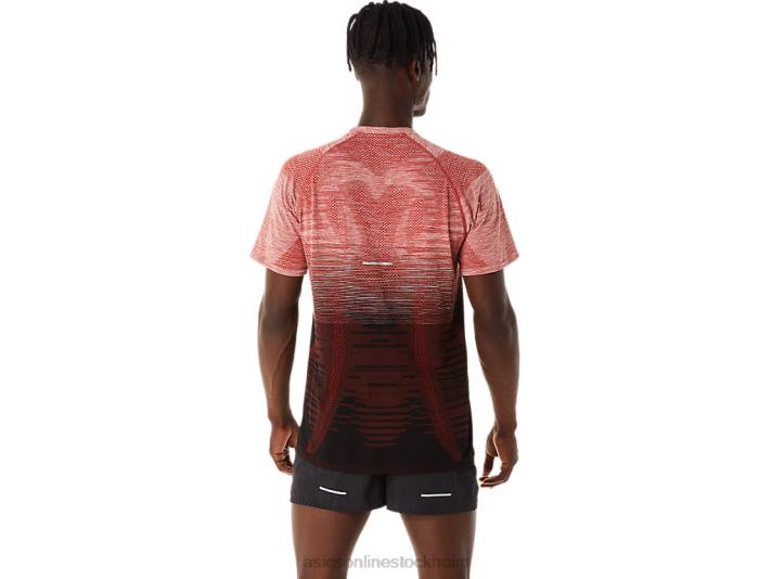 Asics sömlös kortärmad topp män D6D0119 prestanda black/spice latte