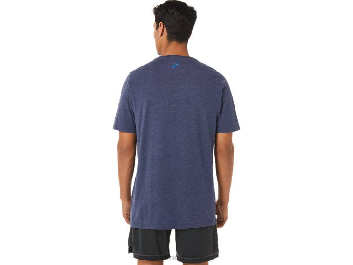 Asics sunrise runner grafisk t-shirt män D6D01262 ärftljung