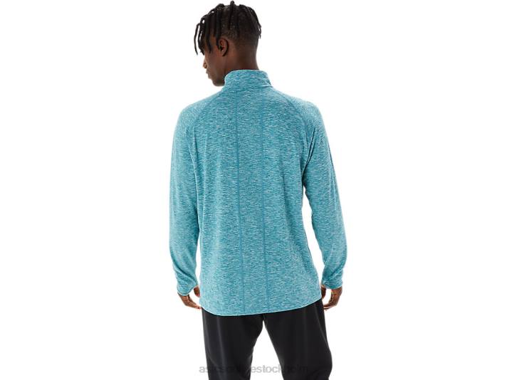 Asics tåg sana 1/2 zip män D6D01068 sammets tallljung