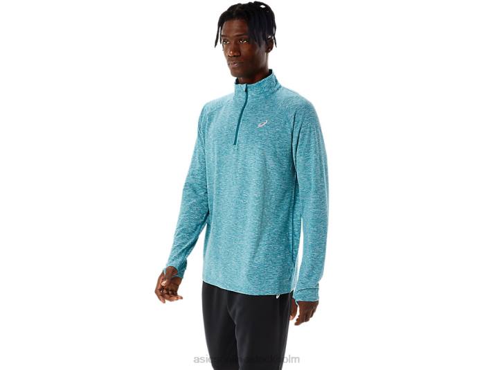 Asics tåg sana 1/2 zip män D6D01068 sammets tallljung