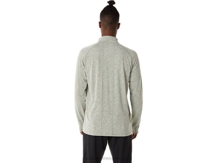 Asics tåg sana 1/2 zip män D6D01477 lavgrön ljung