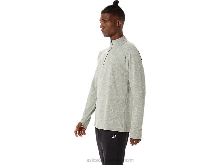 Asics tåg sana 1/2 zip män D6D01477 lavgrön ljung