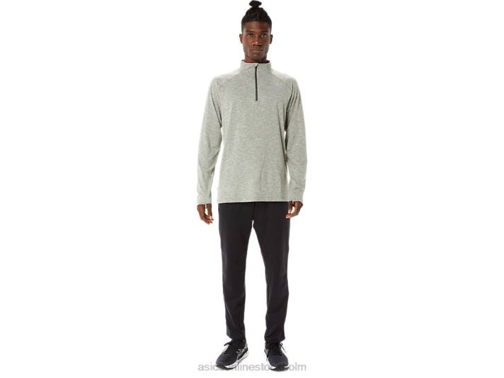 Asics tåg sana 1/2 zip män D6D01477 lavgrön ljung