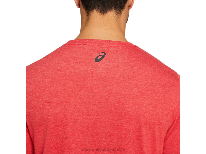 Asics teatokyo t-shirt män D6D02041 klassisk röd ljung