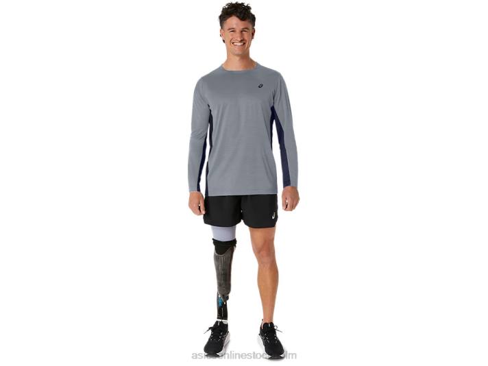 Asics träna sana långärmad män D6D0211 sheet rock/peacoat